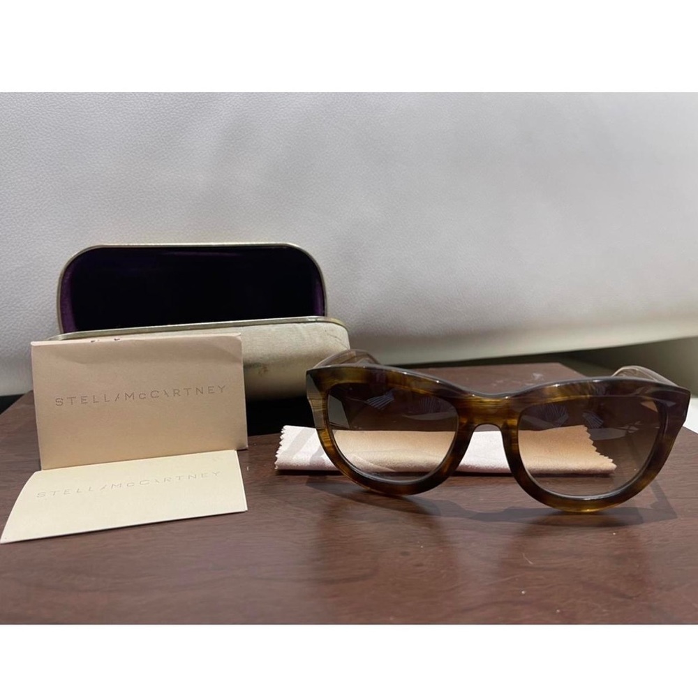 Stella McCartney Tortoise oversized sunglasses